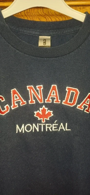 Camiseta masculina azul marinho "Canada" tamanho 4 anos – photo 3